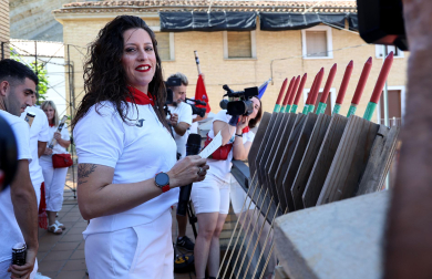 Fotos del cohete de fiestas de Caparroso 2026