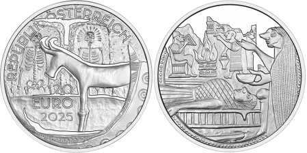 Moneda de plata 20 euro, “Beliefs and Rituals—White Gold of Hallstatt”