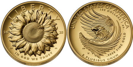 Moneda de oro, 100 dólares, “American Liberty"