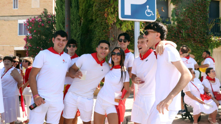 Fotos del cohete de fiestas de Fontellas 2026