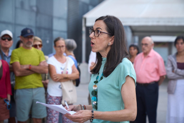Fotos de la concentración en apoyo a Ceuta en Burlada