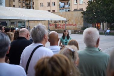 Fotos de la concentración en apoyo a Ceuta en Burlada