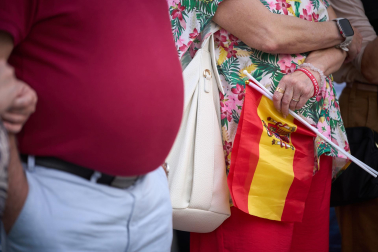 Fotos de la concentración en apoyo a Ceuta en Burlada