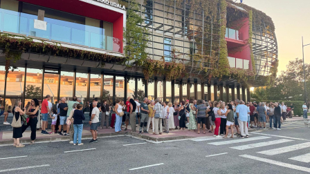 Fotos de la concentración en apoyo a Ceuta en Noáin