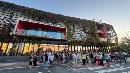 Fotos de la concentración en apoyo a Ceuta en Noáin