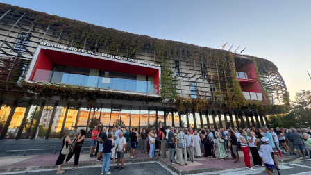Fotos de la concentración en apoyo a Ceuta en Noáin