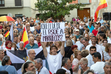 Fotos de la concentración en apoyo a Ceuta celebrada en Tudela