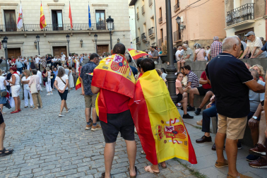 Fotos de la concentración en apoyo a Ceuta celebrada en Tudela