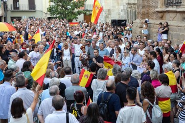 Fotos de la concentración en apoyo a Ceuta celebrada en Tudela