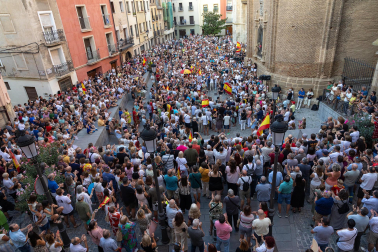 Fotos de la concentración en apoyo a Ceuta celebrada en Tudela
