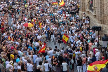 Fotos de la concentración en apoyo a Ceuta celebrada en Tudela