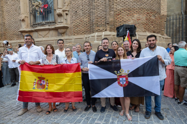 Fotos de la concentración en apoyo a Ceuta celebrada en Tudela