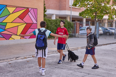 Fotos del comienzo de curso en la ESO y Bachillerato en el IES Basoko