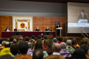 Foto del acto de inicio de curso de la UPNA en el Edificio de El Sario