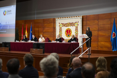 Foto del acto de inicio de curso de la UPNA en el Edificio de El Sario