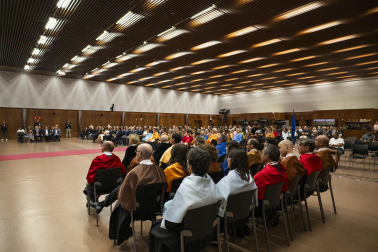 Foto del acto de inicio de curso de la UPNA en el Edificio de El Sario