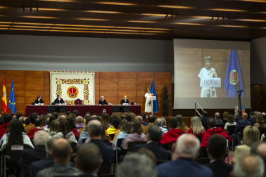 Foto del acto de inicio de curso de la UPNA en el Edificio de El Sario