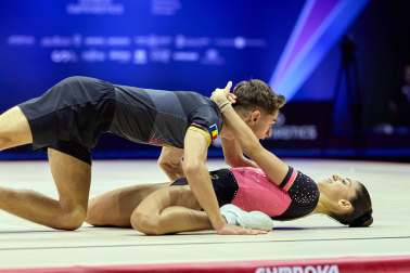 Fotos de la segunda jornada del Mundial de Aeróbic en el Navarra Arena