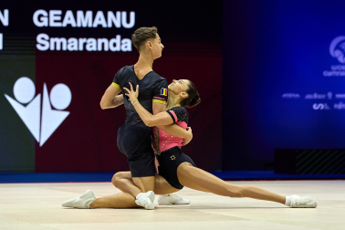 Fotos de la segunda jornada del Mundial de Aeróbic en el Navarra Arena