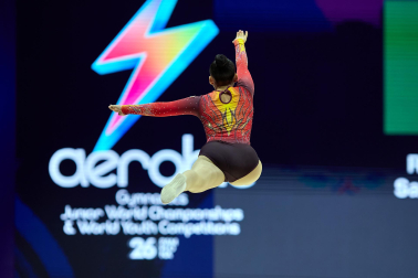 Fotos de la segunda jornada del Mundial de Aeróbic en el Navarra Arena