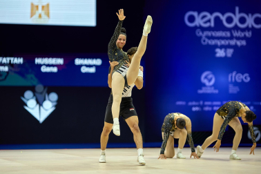 Fotos de la segunda jornada del Mundial de Aeróbic en el Navarra Arena