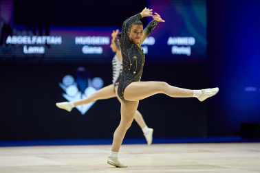 Fotos de la segunda jornada del Mundial de Aeróbic en el Navarra Arena