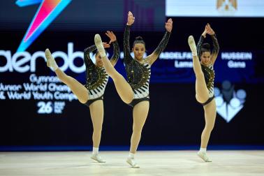 Fotos de la segunda jornada del Mundial de Aeróbic en el Navarra Arena