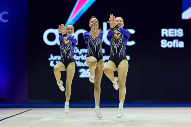Fotos de la segunda jornada del Mundial de Aeróbic en el Navarra Arena