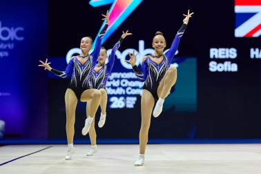 Fotos de la segunda jornada del Mundial de Aeróbic en el Navarra Arena