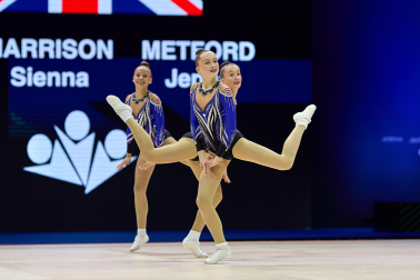 Fotos de la segunda jornada del Mundial de Aeróbic en el Navarra Arena