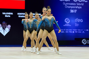 Fotos de la segunda jornada del Mundial de Aeróbic en el Navarra Arena