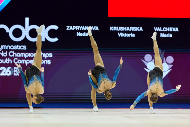 Fotos de la segunda jornada del Mundial de Aeróbic en el Navarra Arena