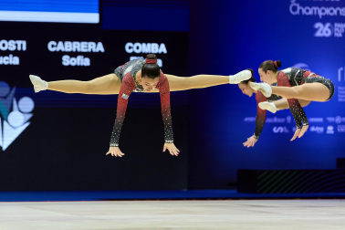 Fotos de la segunda jornada del Mundial de Aeróbic en el Navarra Arena