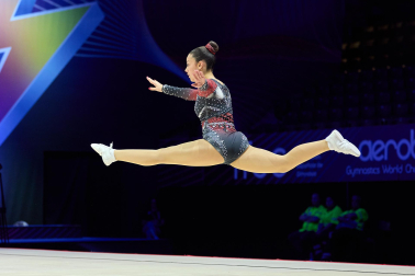 Fotos de la segunda jornada del Mundial de Aeróbic en el Navarra Arena