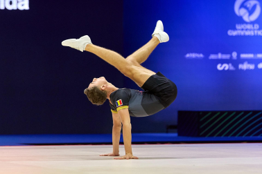 Fotos de la segunda jornada del Mundial de Aeróbic en el Navarra Arena
