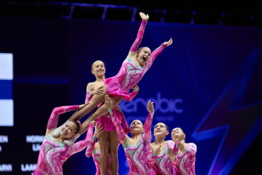 Fotos de la segunda jornada del Mundial de Aeróbic en el Navarra Arena