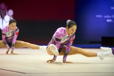 Campeonato del Mundo de Gimnasia Aeróbica en el Navarra Arena de Pamplona.