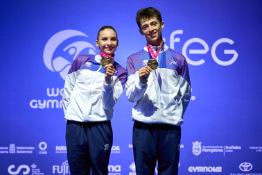 Campeonato del Mundo de Gimnasia Aeróbica en el Navarra Arena de Pamplona.