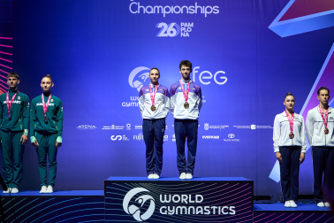 Campeonato del Mundo de Gimnasia Aeróbica en el Navarra Arena de Pamplona.