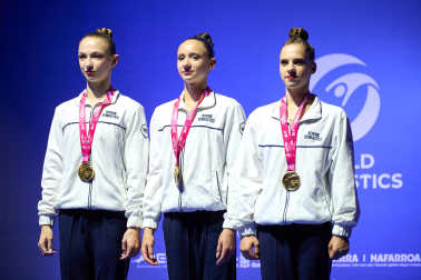 Campeonato del Mundo de Gimnasia Aeróbica en el Navarra Arena de Pamplona.