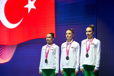 Campeonato del Mundo de Gimnasia Aeróbica en el Navarra Arena de Pamplona.