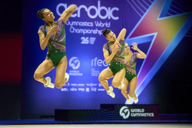Campeonato del Mundo de Gimnasia Aeróbica en el Navarra Arena de Pamplona.