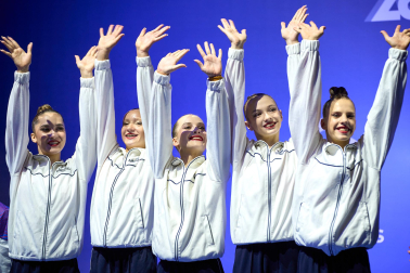 Campeonato del Mundo de Gimnasia Aeróbica en el Navarra Arena de Pamplona.