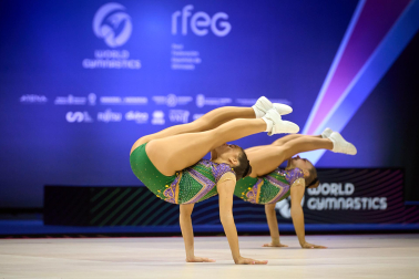 Campeonato del Mundo de Gimnasia Aeróbica en el Navarra Arena de Pamplona.