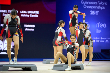 Campeonato del Mundo de Gimnasia Aeróbica en el Navarra Arena de Pamplona.