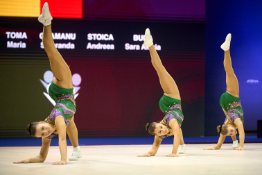 Campeonato del Mundo de Gimnasia Aeróbica en el Navarra Arena de Pamplona.