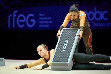 Campeonato del Mundo de Gimnasia Aeróbica en el Navarra Arena de Pamplona.