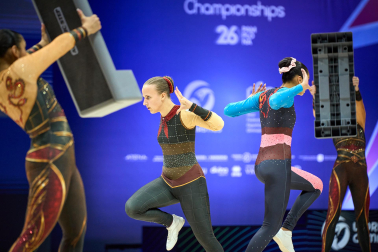 Campeonato del Mundo de Gimnasia Aeróbica en el Navarra Arena de Pamplona.