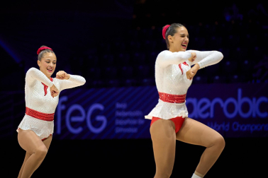 Campeonato del Mundo de Gimnasia Aeróbica en el Navarra Arena de Pamplona.