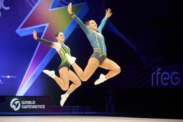 Campeonato del Mundo de Gimnasia Aeróbica en el Navarra Arena de Pamplona.